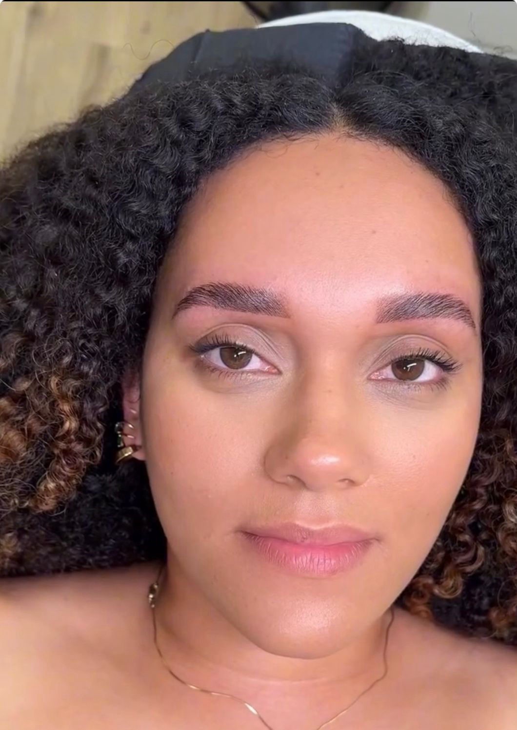 Brows after nanoblading at Berkem Brows